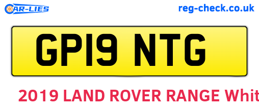 GP19NTG are the vehicle registration plates.