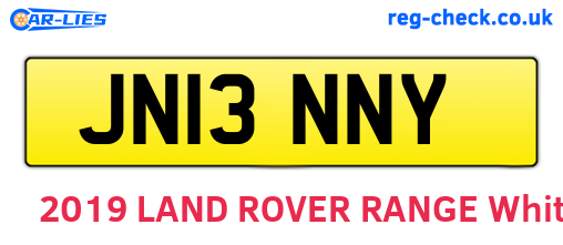JN13NNY are the vehicle registration plates.