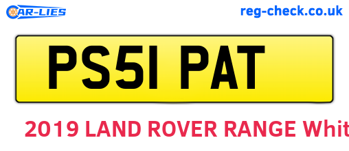 PS51PAT are the vehicle registration plates.