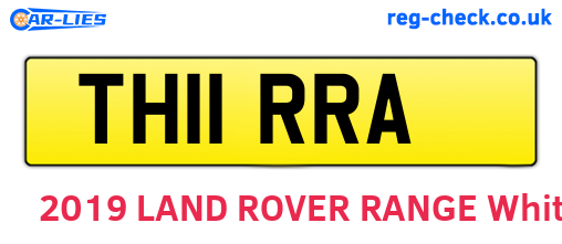 TH11RRA are the vehicle registration plates.