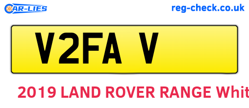 V2FAV are the vehicle registration plates.