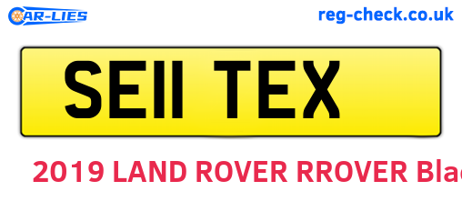 SE11TEX are the vehicle registration plates.