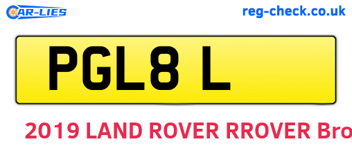 PGL8L are the vehicle registration plates.