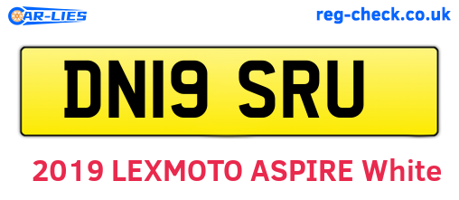 DN19SRU are the vehicle registration plates.