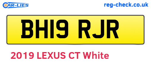 BH19RJR are the vehicle registration plates.