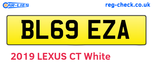 BL69EZA are the vehicle registration plates.