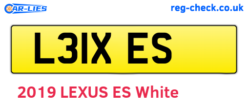 L31XES are the vehicle registration plates.