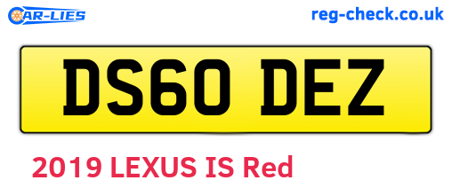 DS60DEZ are the vehicle registration plates.
