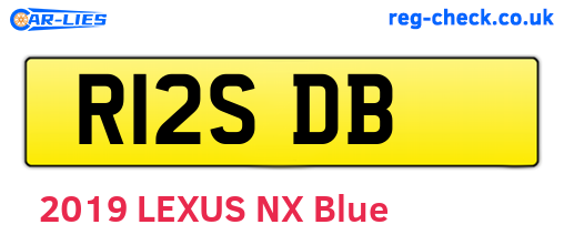 R12SDB are the vehicle registration plates.