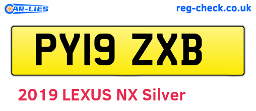 PY19ZXB are the vehicle registration plates.
