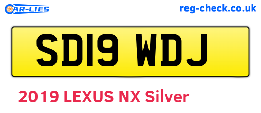 SD19WDJ are the vehicle registration plates.