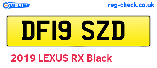 DF19SZD are the vehicle registration plates.