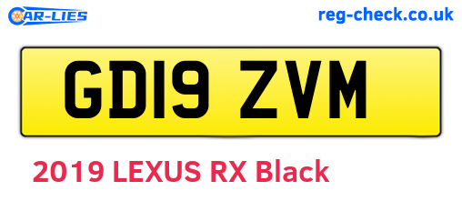 GD19ZVM are the vehicle registration plates.