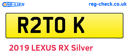 R2TOK are the vehicle registration plates.
