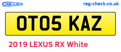 OT05KAZ are the vehicle registration plates.