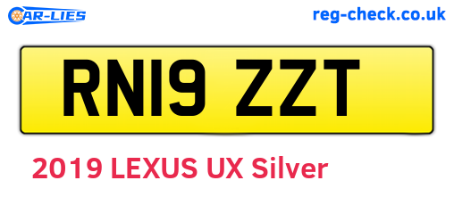 RN19ZZT are the vehicle registration plates.