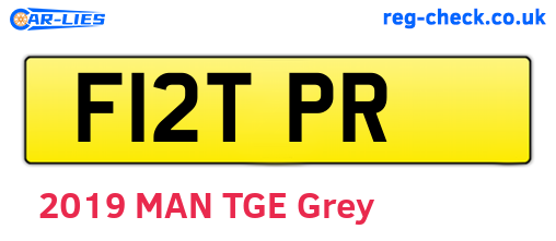 F12TPR are the vehicle registration plates.