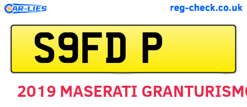 S9FDP are the vehicle registration plates.