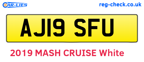 AJ19SFU are the vehicle registration plates.