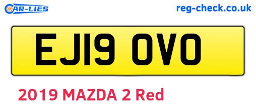 EJ19OVO are the vehicle registration plates.
