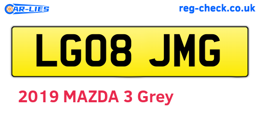 LG08JMG are the vehicle registration plates.