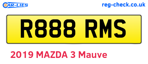 R888RMS are the vehicle registration plates.