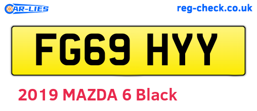 FG69HYY are the vehicle registration plates.