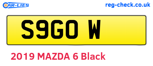 S9GOW are the vehicle registration plates.