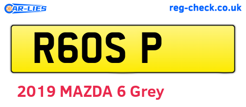 R6OSP are the vehicle registration plates.