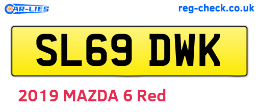 SL69DWK are the vehicle registration plates.