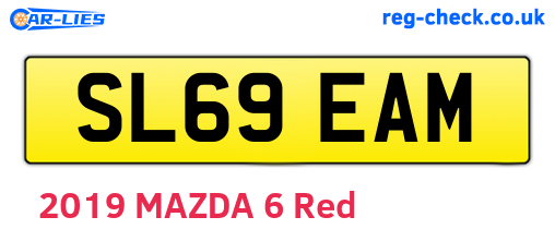 SL69EAM are the vehicle registration plates.