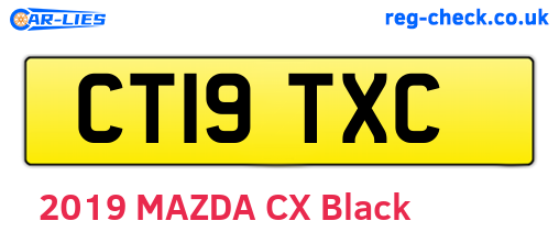 CT19TXC are the vehicle registration plates.