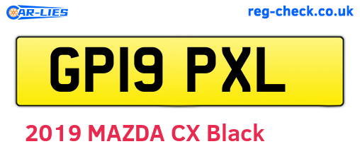 GP19PXL are the vehicle registration plates.