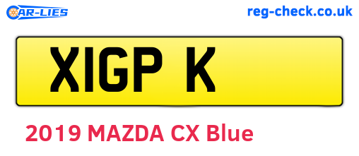 X1GPK are the vehicle registration plates.