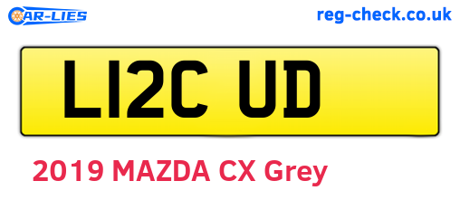 L12CUD are the vehicle registration plates.