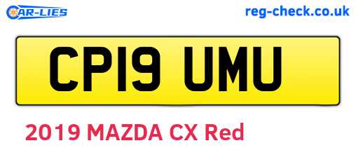 CP19UMU are the vehicle registration plates.