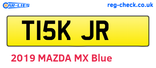T15KJR are the vehicle registration plates.