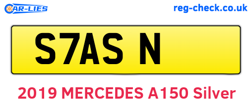 S7ASN are the vehicle registration plates.