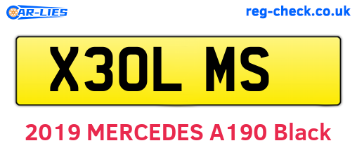 X30LMS are the vehicle registration plates.