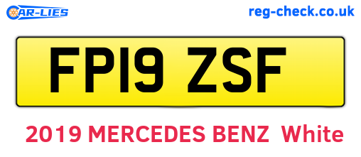 FP19ZSF are the vehicle registration plates.