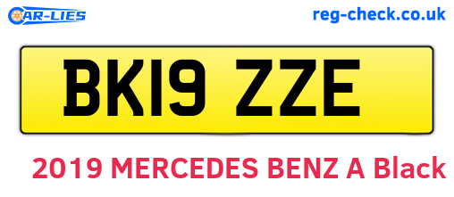 BK19ZZE are the vehicle registration plates.