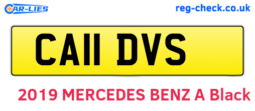 CA11DVS are the vehicle registration plates.