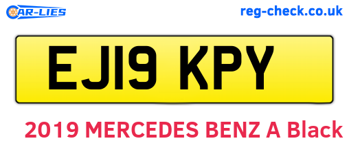 EJ19KPY are the vehicle registration plates.