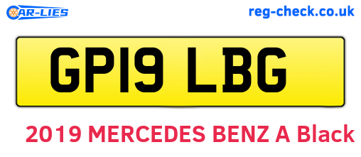 GP19LBG are the vehicle registration plates.
