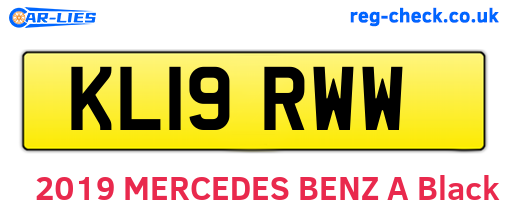 KL19RWW are the vehicle registration plates.