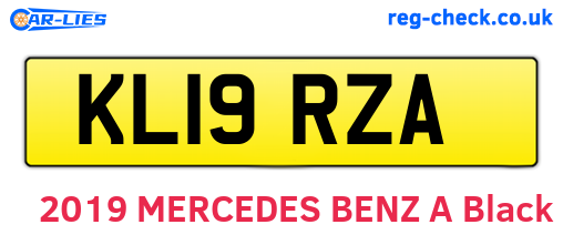 KL19RZA are the vehicle registration plates.