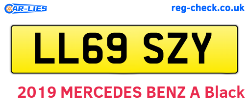 LL69SZY are the vehicle registration plates.