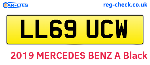 LL69UCW are the vehicle registration plates.