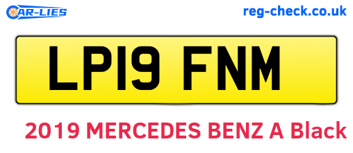 LP19FNM are the vehicle registration plates.