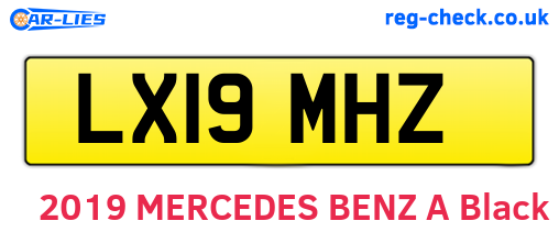 LX19MHZ are the vehicle registration plates.